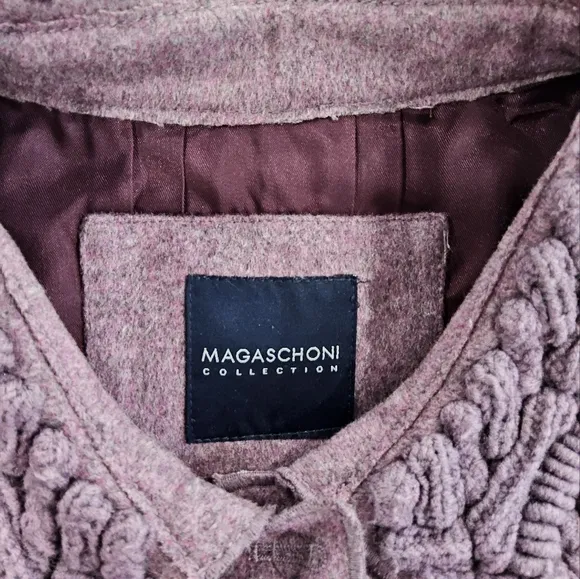 🐢 Magaschoni Wool/Cashmer vintage jacket. Grey size S Vintage!