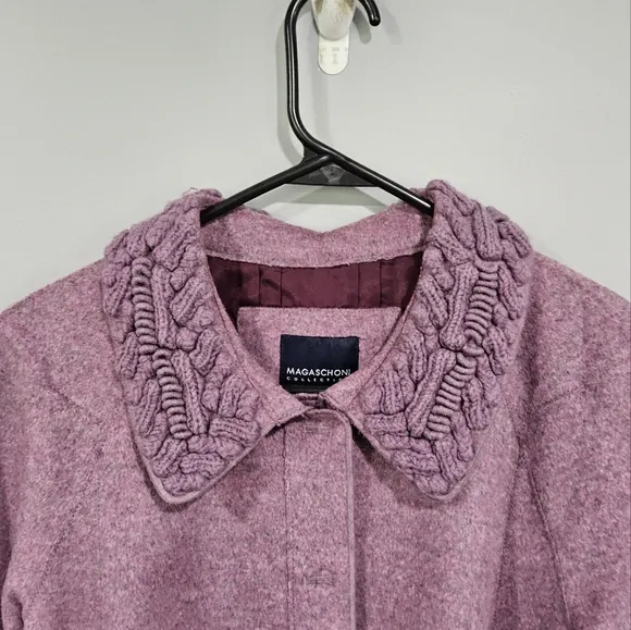 🐢 Magaschoni Wool/Cashmer vintage jacket. Grey size S Vintage!