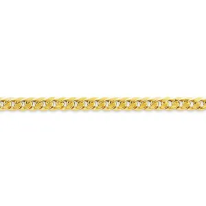 10K Yellow Gold (4.5mm) Semi Hollow Miami Cuban Link Chain (20" - 28")