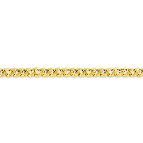 10K Yellow Gold (4.5mm) Semi Hollow Miami Cuban Link Chain (20" - 28")