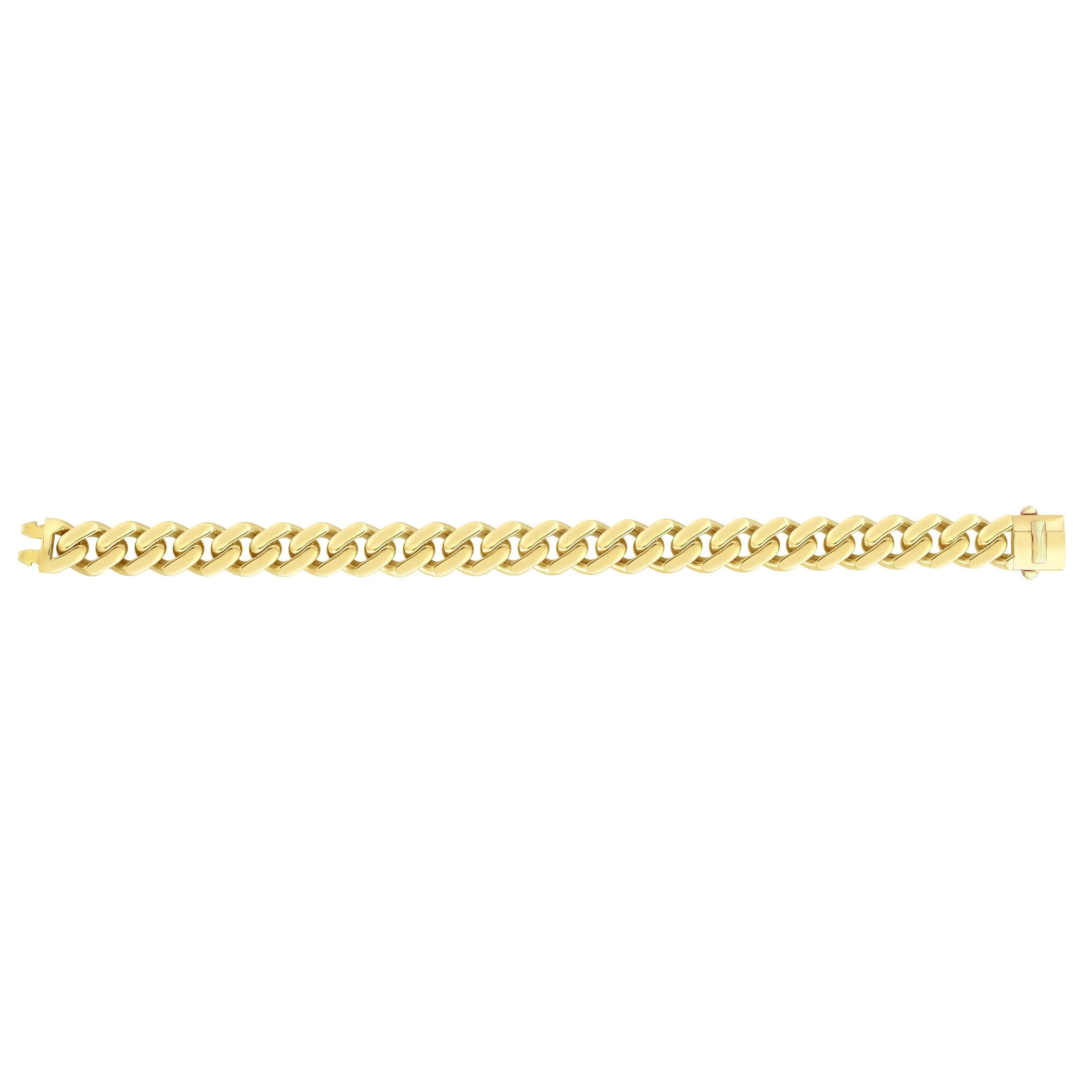 14K Gold 11.5mm Lite Miami Cuban