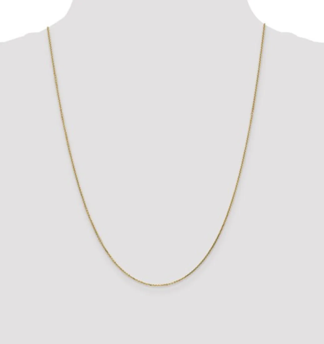 14K Yellow Gold .85MM Spiga Chain with Lobster Clasp