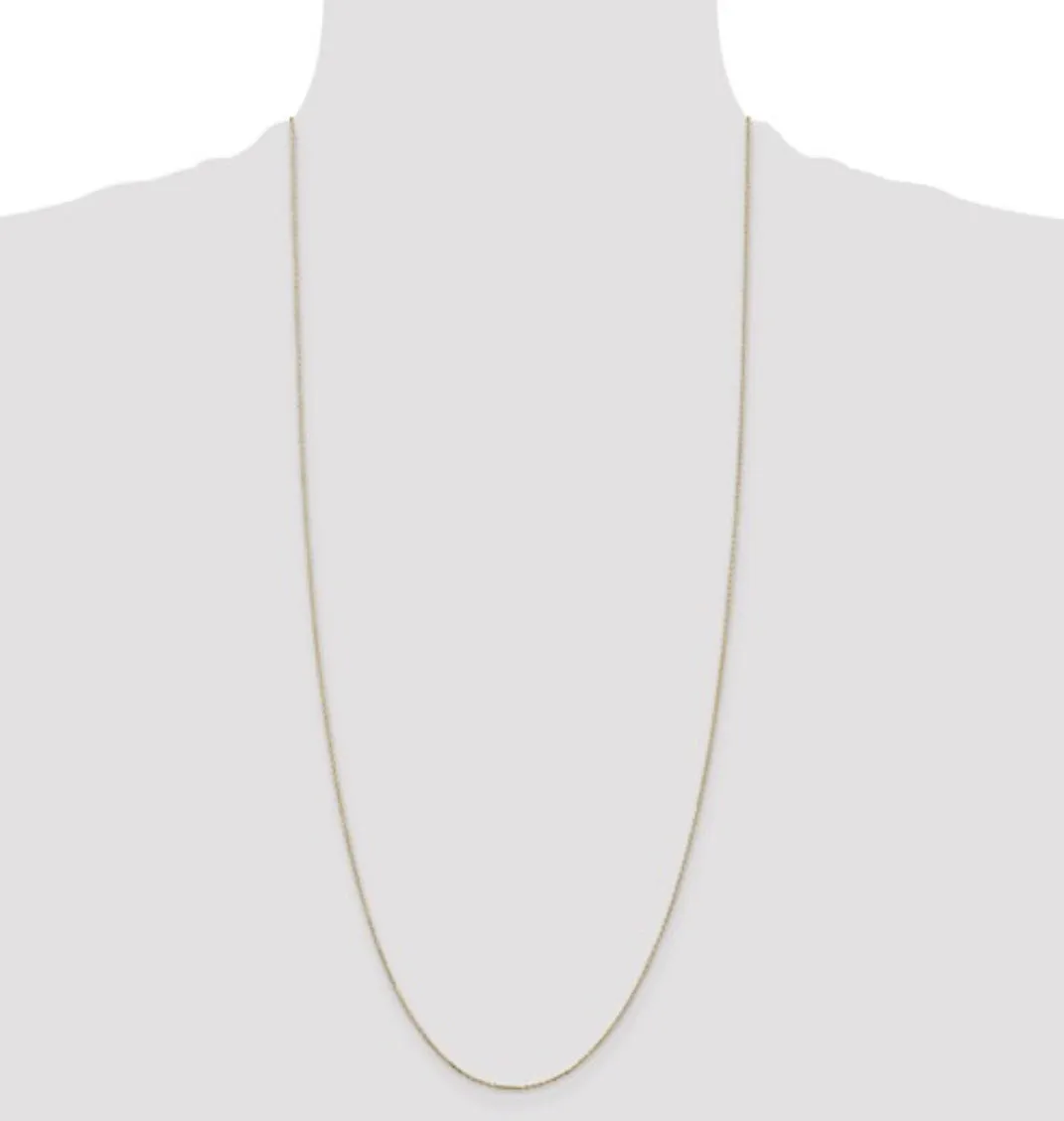 14K Yellow Gold .85MM Spiga Chain with Lobster Clasp