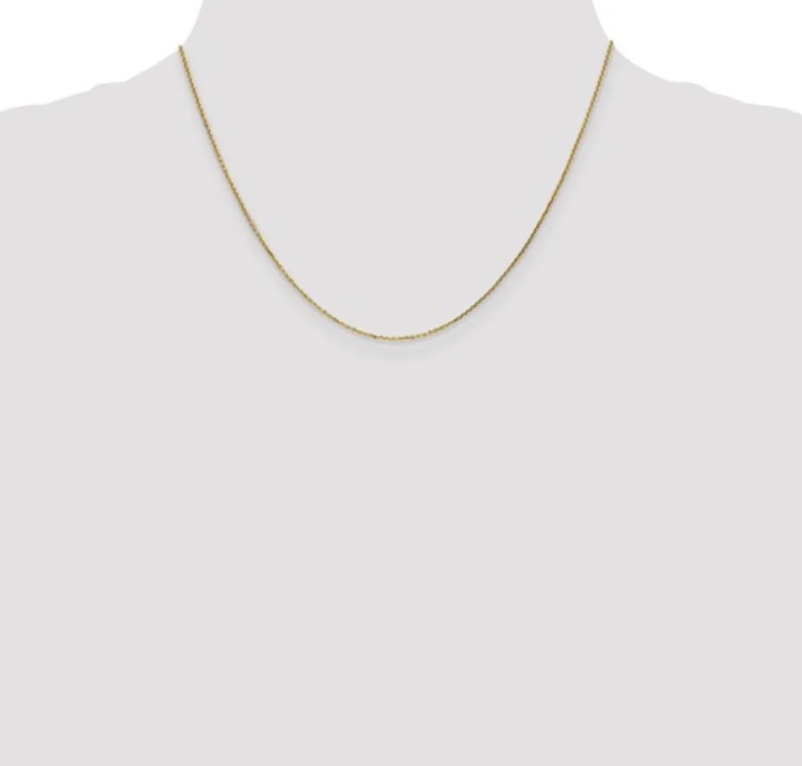 14K Yellow Gold .85MM Spiga Chain with Lobster Clasp