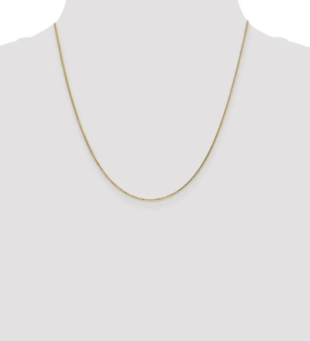 14K Yellow Gold .85MM Spiga Chain with Lobster Clasp