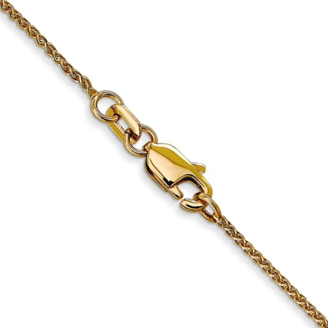 14K Yellow Gold .85MM Spiga Chain with Lobster Clasp