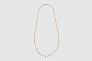 14k Yellow Gold Diamonds by the Yard Station Chain