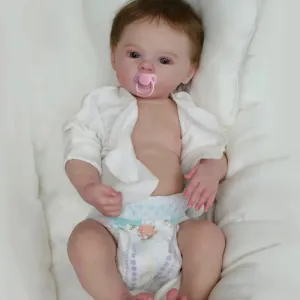 17-Inch Meadow Premature Baby Reborn Doll - Realistic Full Silicone Vinyl Boy
