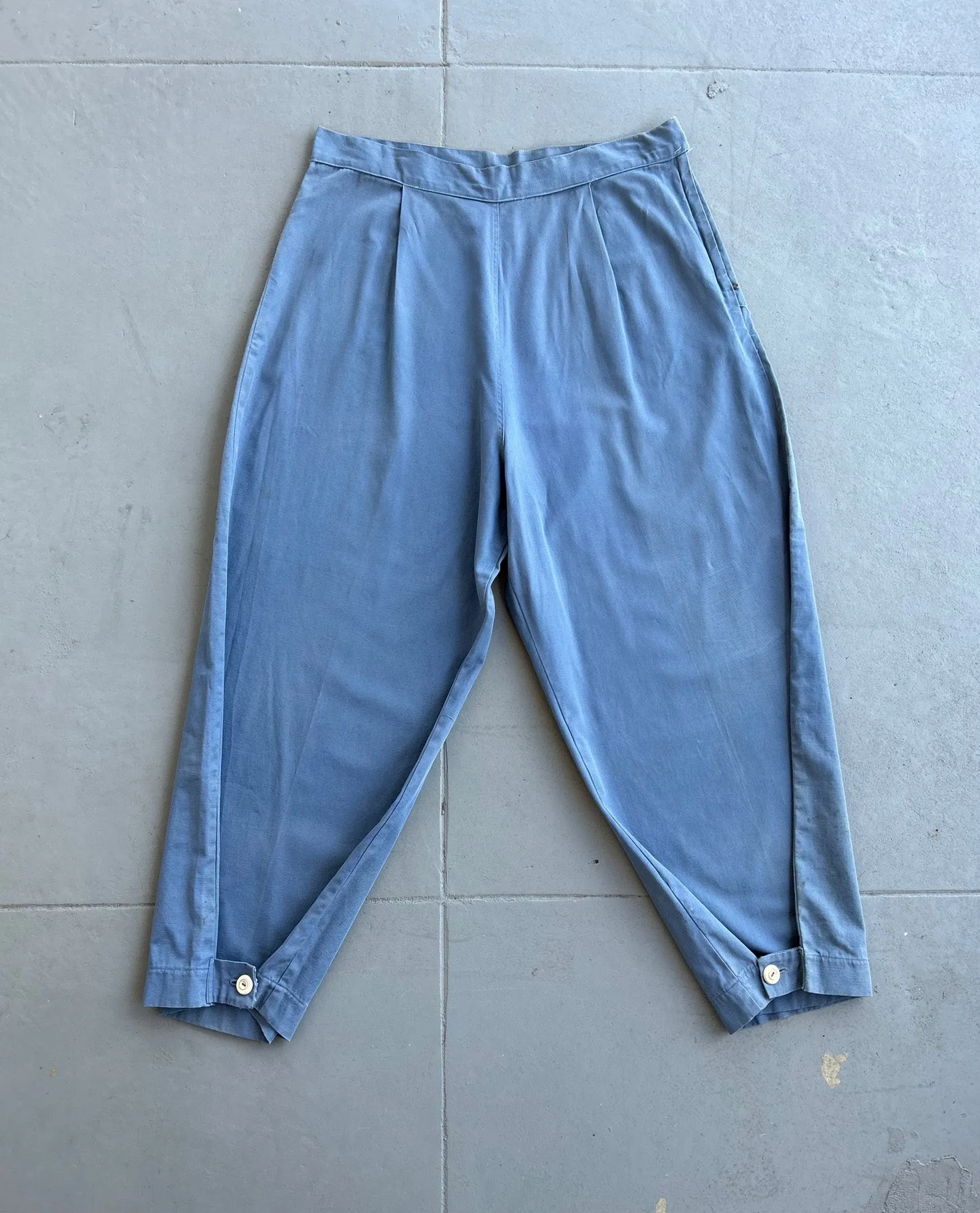 1940s workwear pants . vintage 40s factory trousers . 36 waist