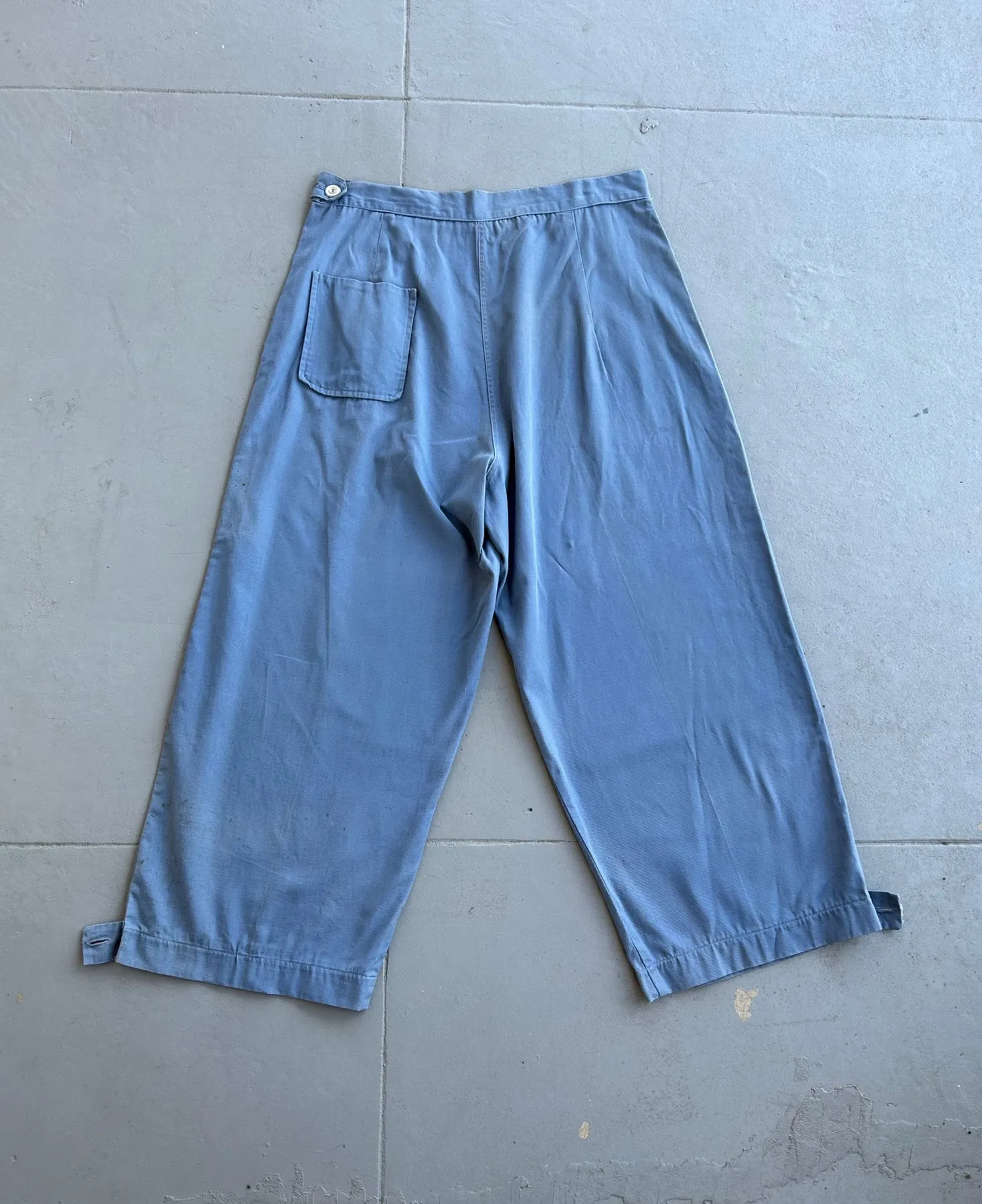 1940s workwear pants . vintage 40s factory trousers . 36 waist