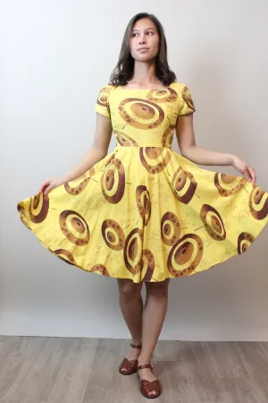 1950s PARASOL print cotton novelty dress xs | new spring