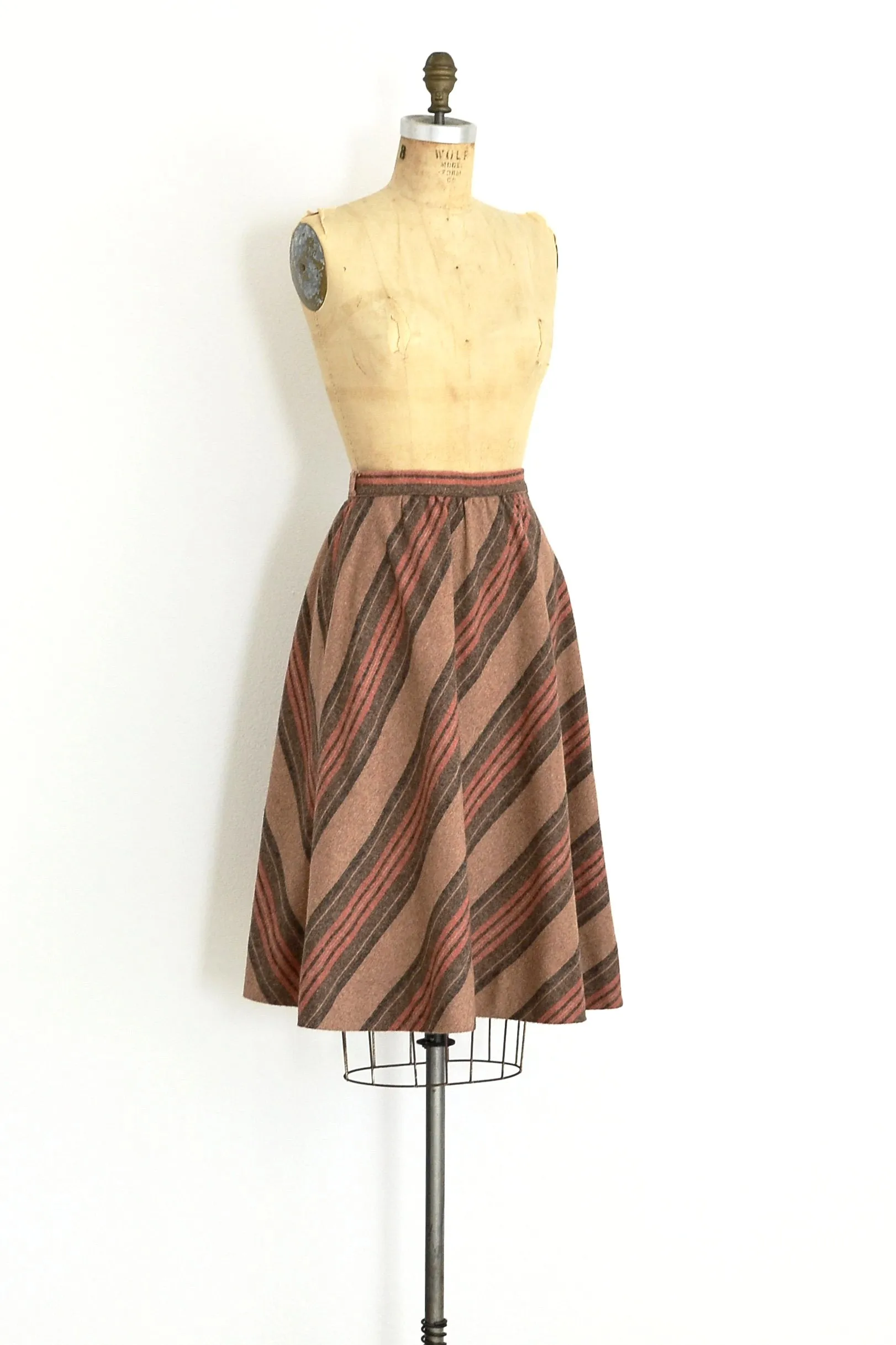 1970s Striped Skirt