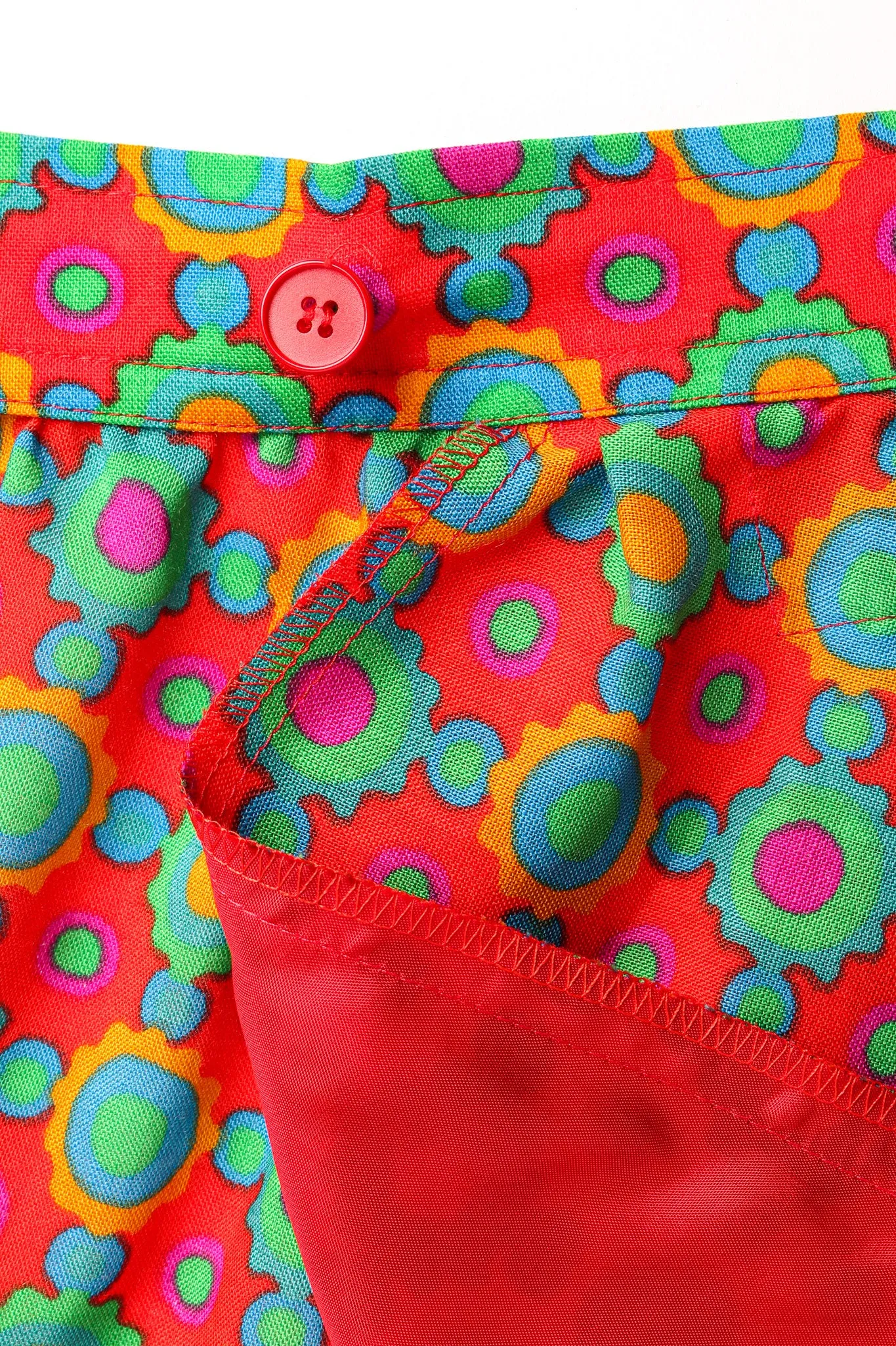 1990 A/W Geo Rainbow Fringe Skirt