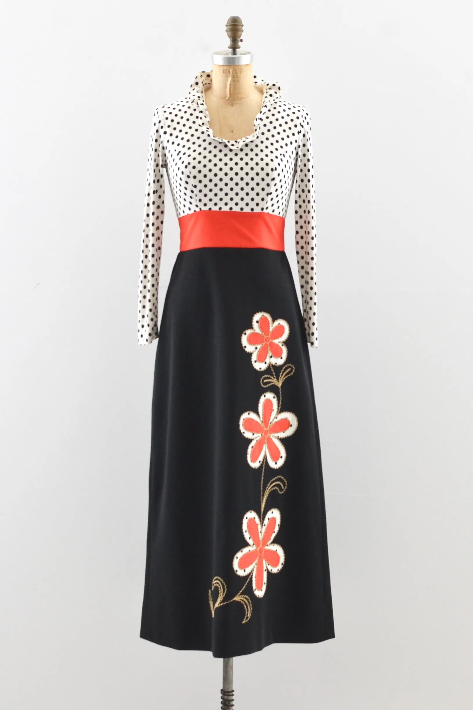 60's Maxi Dress / XXS XS