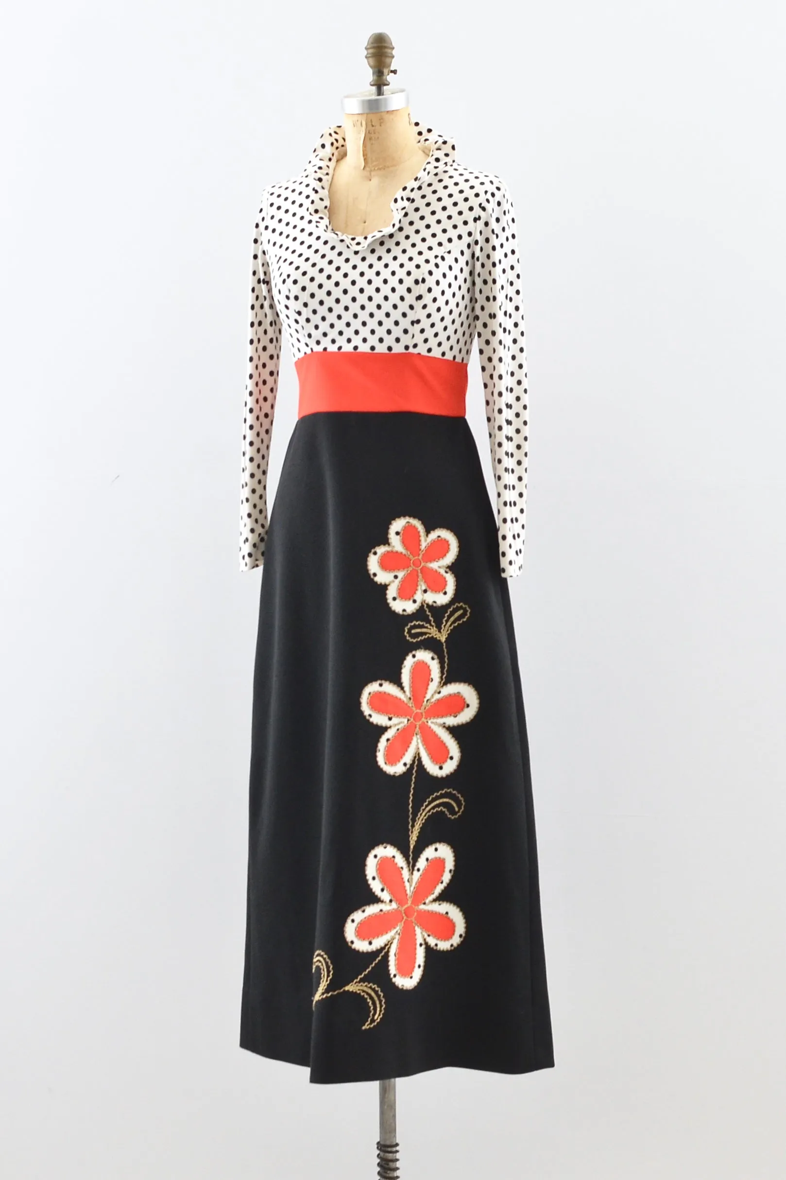 60's Maxi Dress / XXS XS