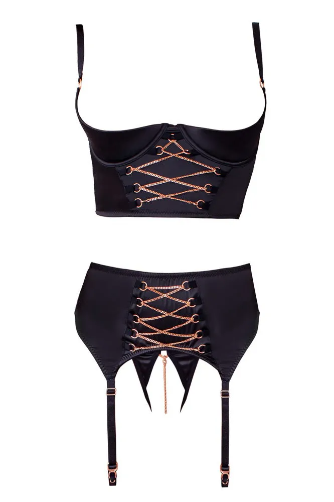 Abierta Fina Shelf Lingerie Set