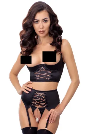 Abierta Fina Shelf Lingerie Set