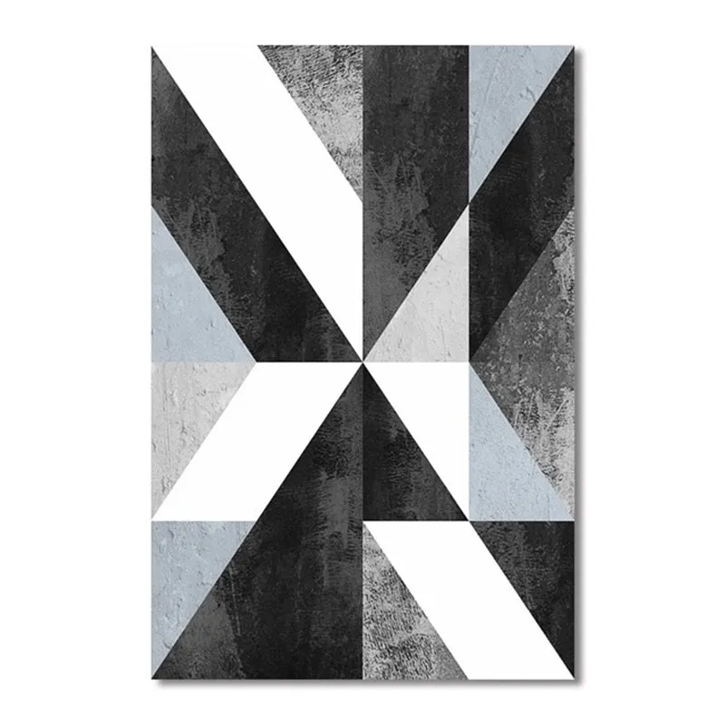 Abstract Geometric Canvas Wall Art