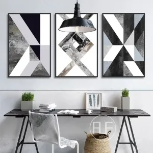 Abstract Geometric Canvas Wall Art