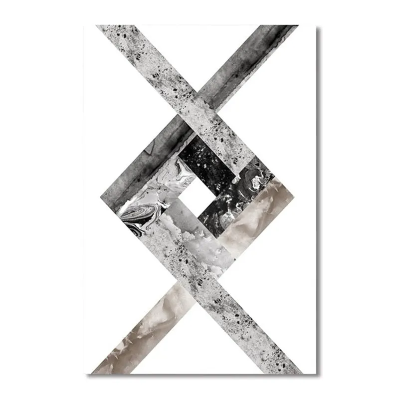 Abstract Geometric Canvas Wall Art