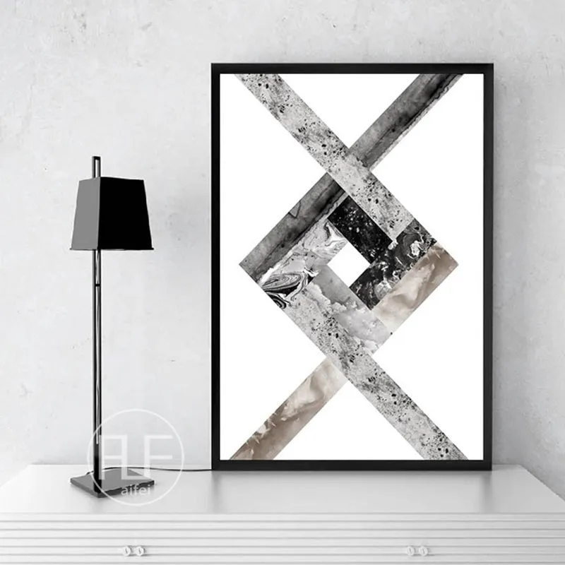 Abstract Geometric Canvas Wall Art