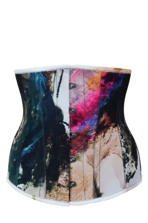 Abstract Ink Underbust Corset