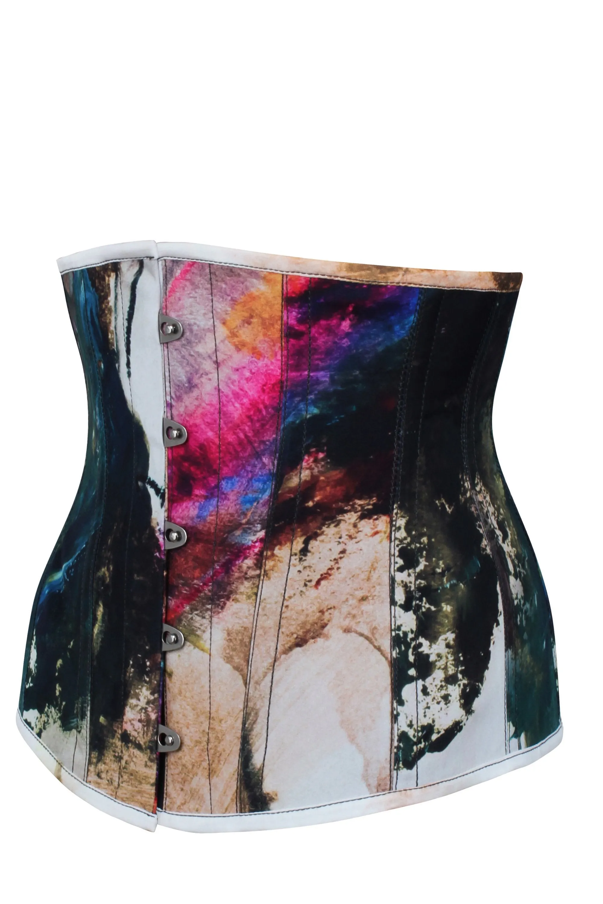 Abstract Ink Underbust Corset