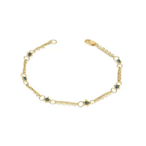 Amáli Blue Diamond Whisper Chain Bracelet