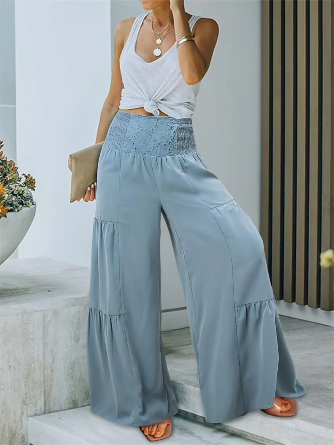 Bodacious Smocked High Waist Pants