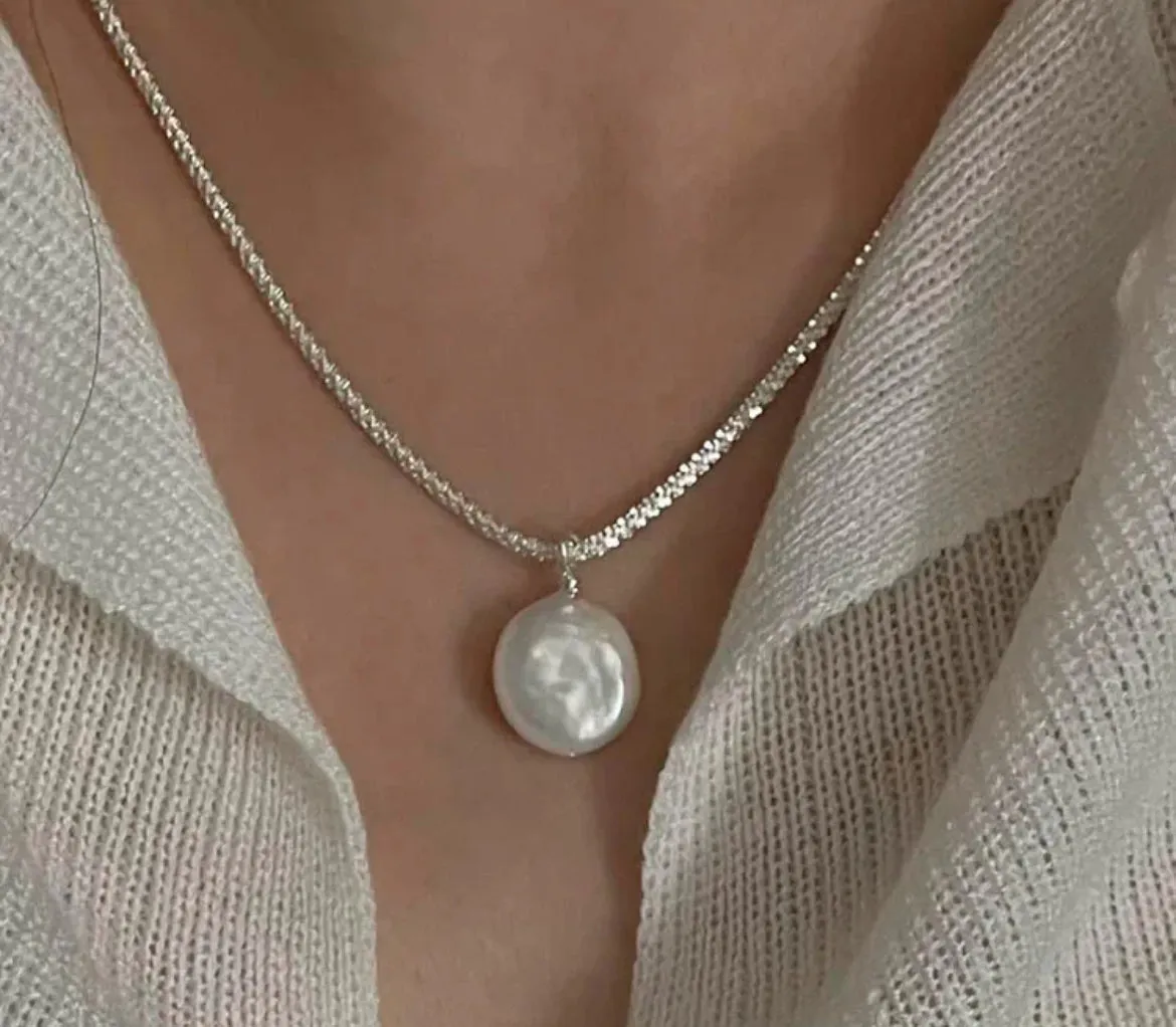 Boho & Mala Freshwater Pearl Sterling Silver Necklace