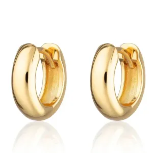 Boho & Mala Huggie 18k Gold Plated Hoop Earring