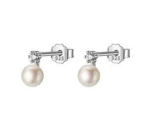 Boho & Mala Pearl Sterling Silver Stud Earrings