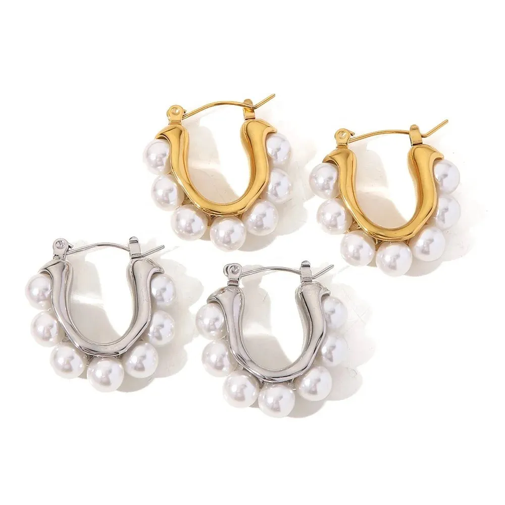 Boho & Mala Stainless Steel Hoop Earrings