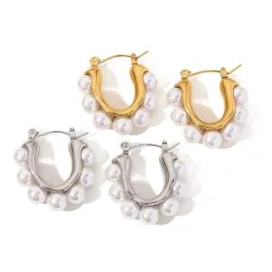 Boho & Mala Stainless Steel Hoop Earrings