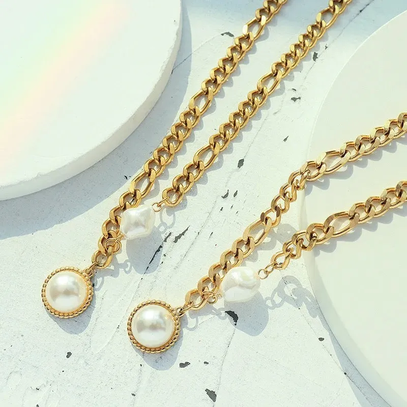 Boho & Mala Stainless Steel Pendant Necklace