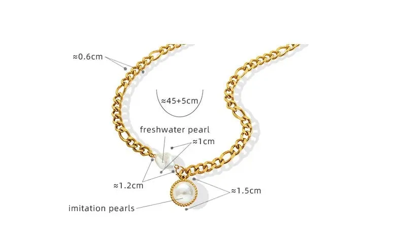 Boho & Mala Stainless Steel Pendant Necklace