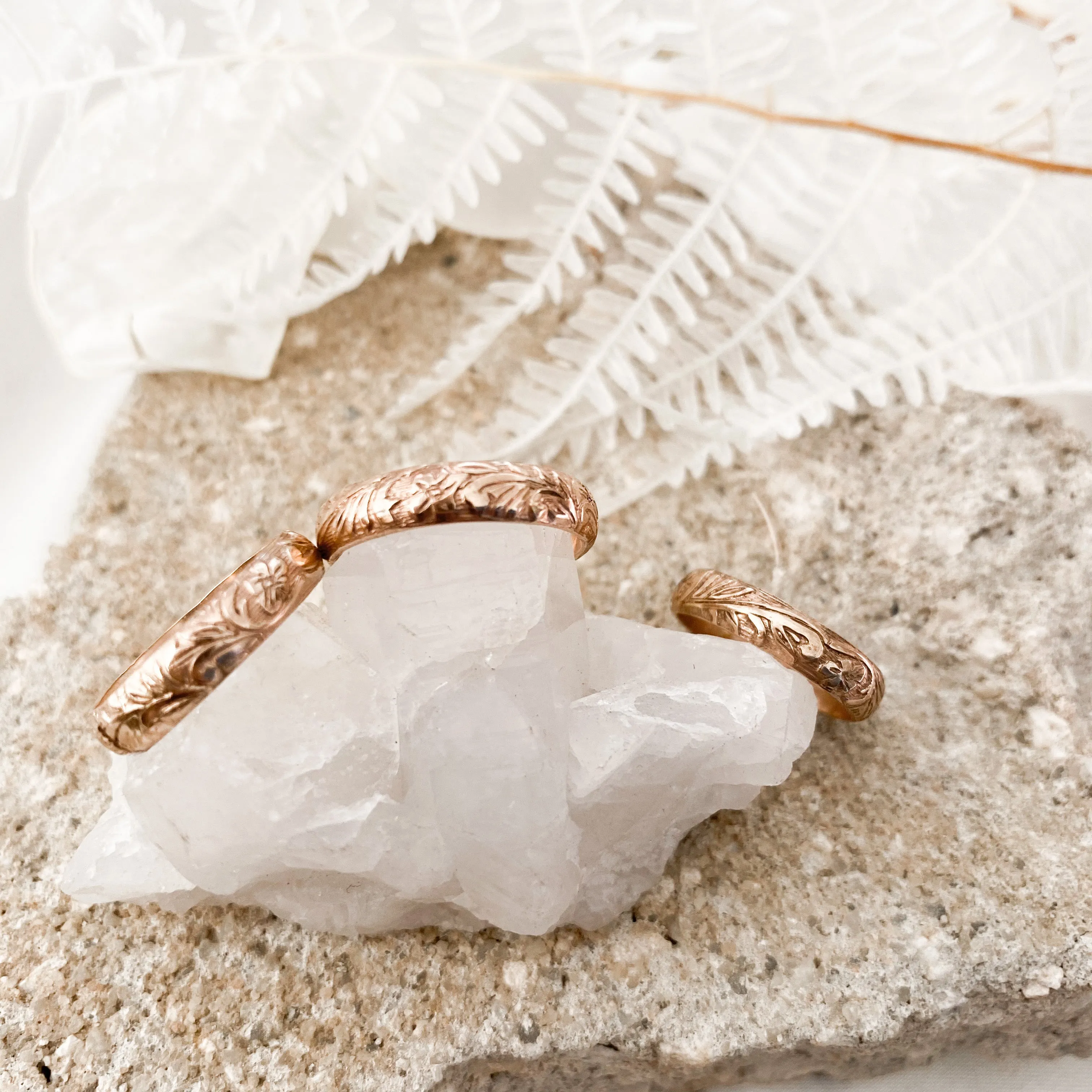 Bon Voyage Floral Stacker Ring