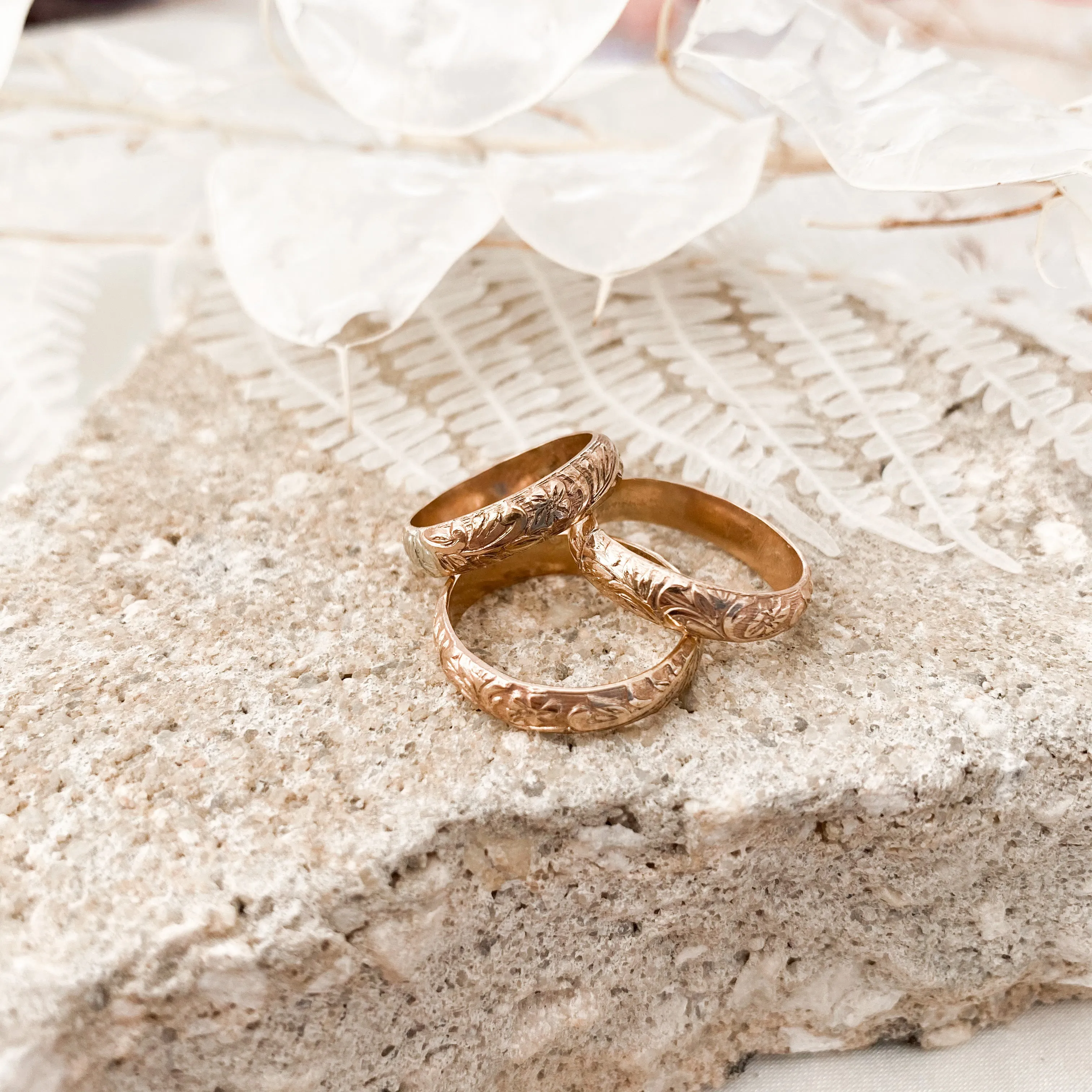 Bon Voyage Floral Stacker Ring