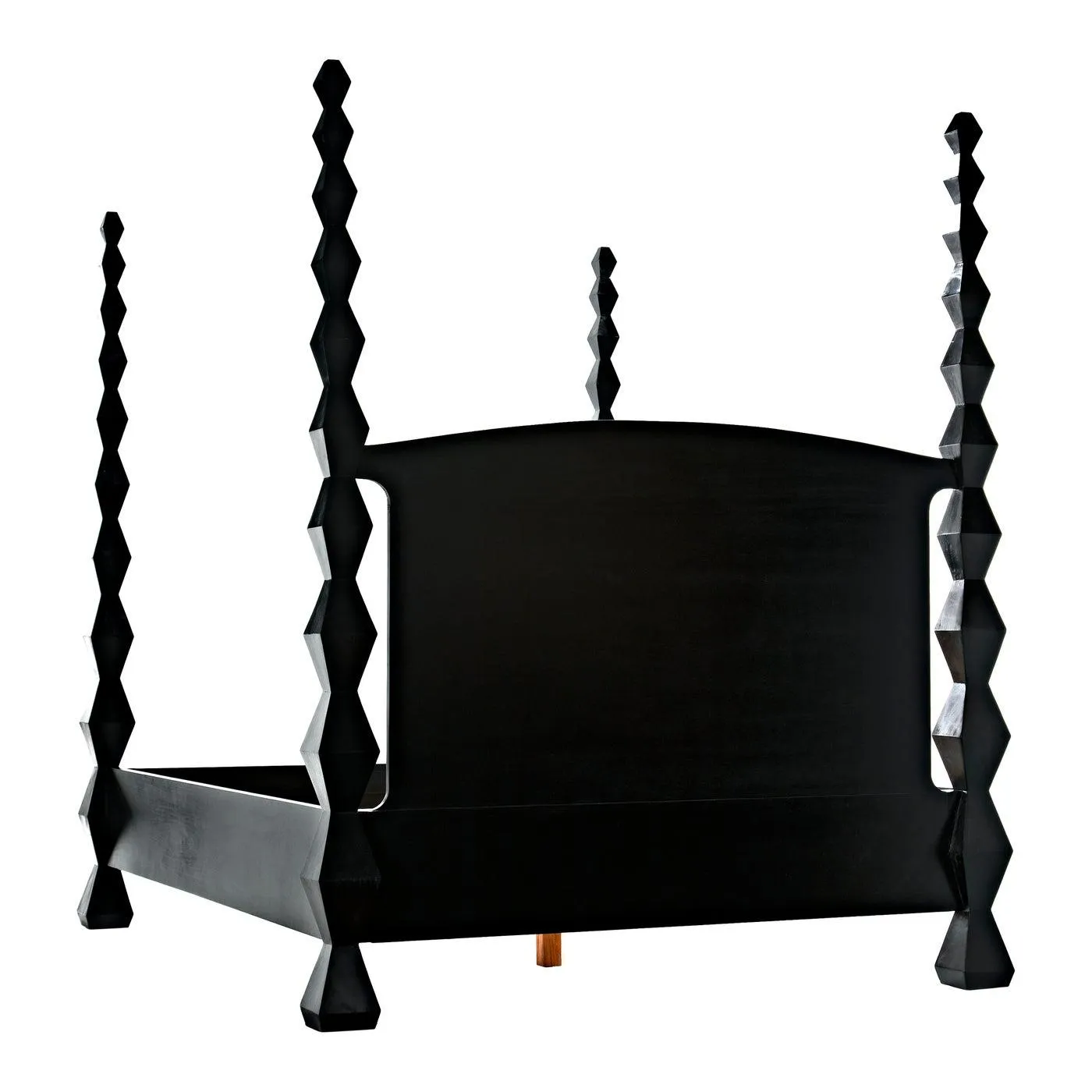 Brancusi Bed, Queen, Hand Rubbed Black