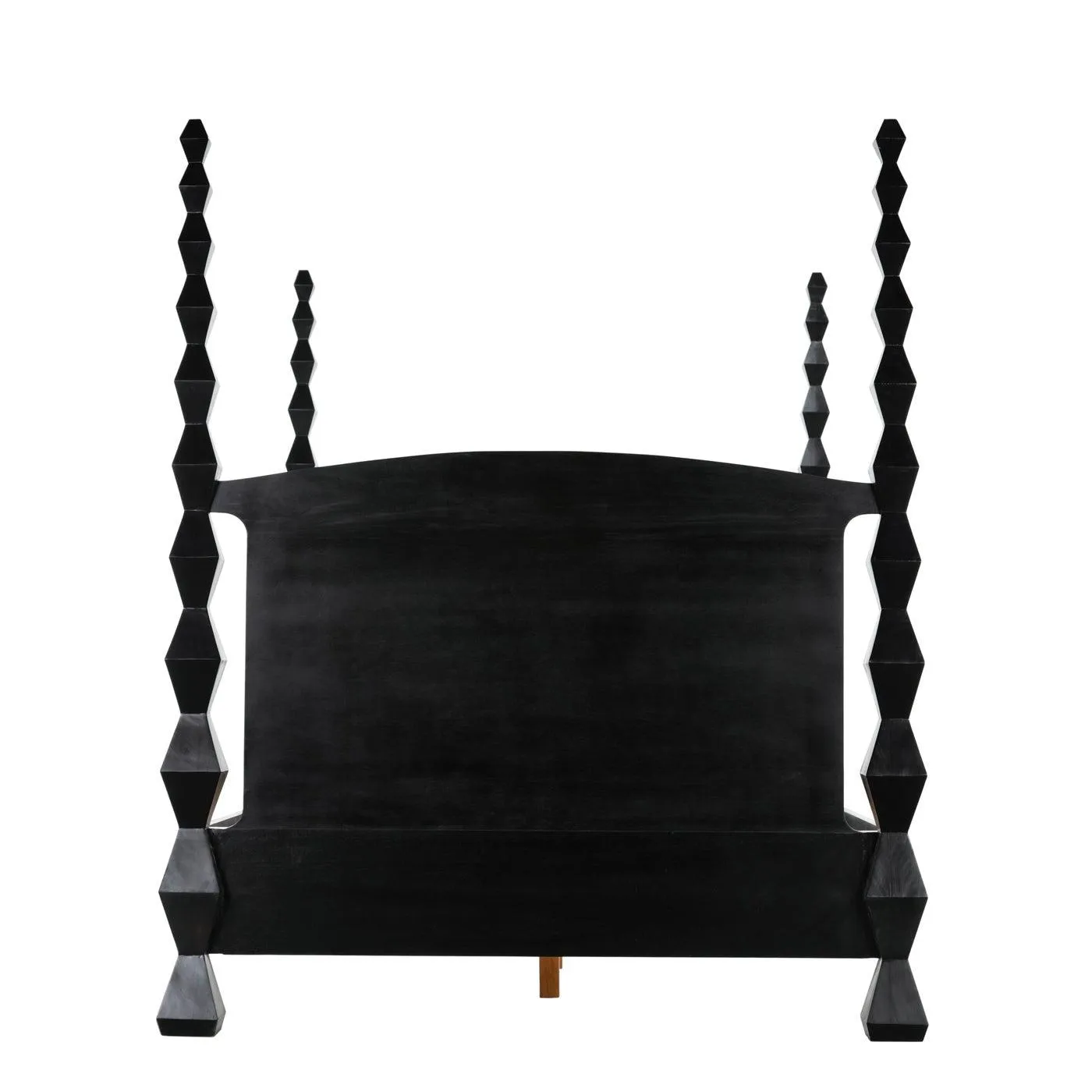 Brancusi Bed, Queen, Hand Rubbed Black