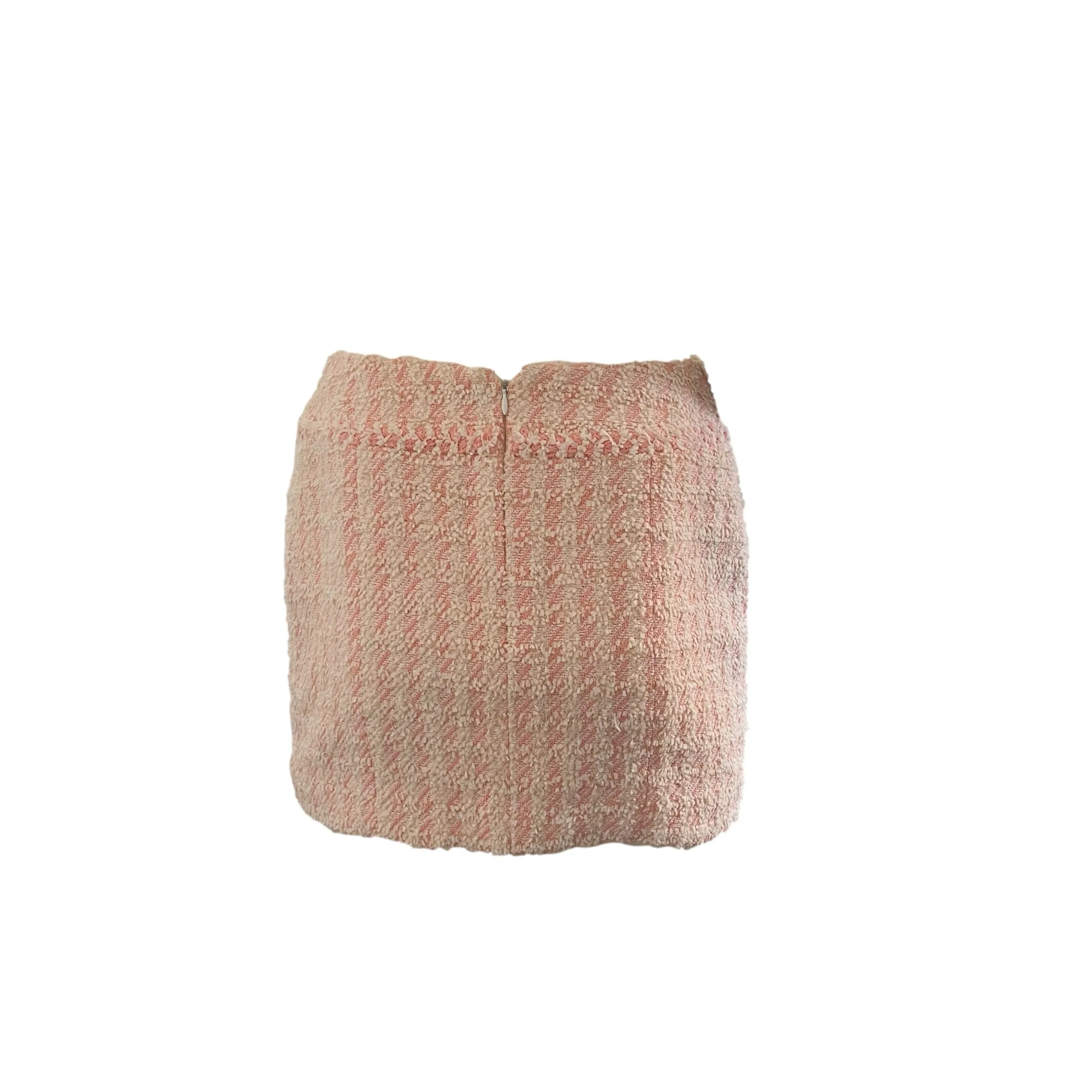 Chanel Pink Tweed Skirt