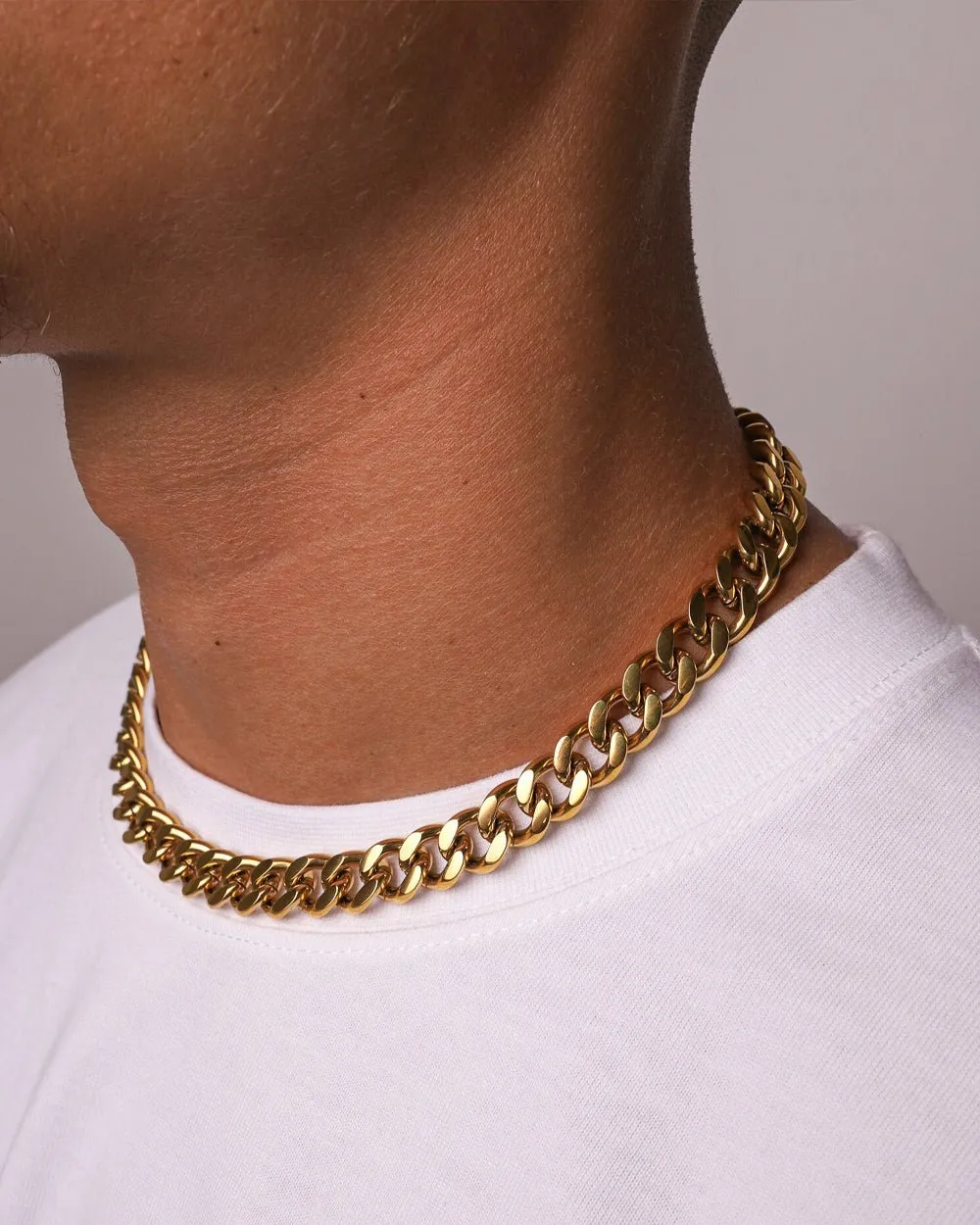 CLEAN CUBANA CHAIN. - 12MM GOLD