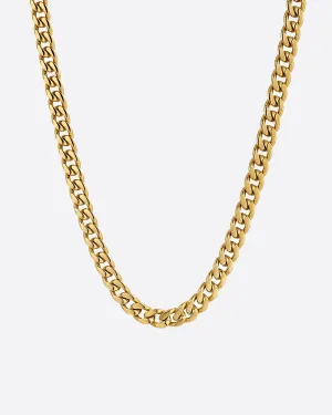CLEAN CUBANA CHAIN. - 6MM GOLD
