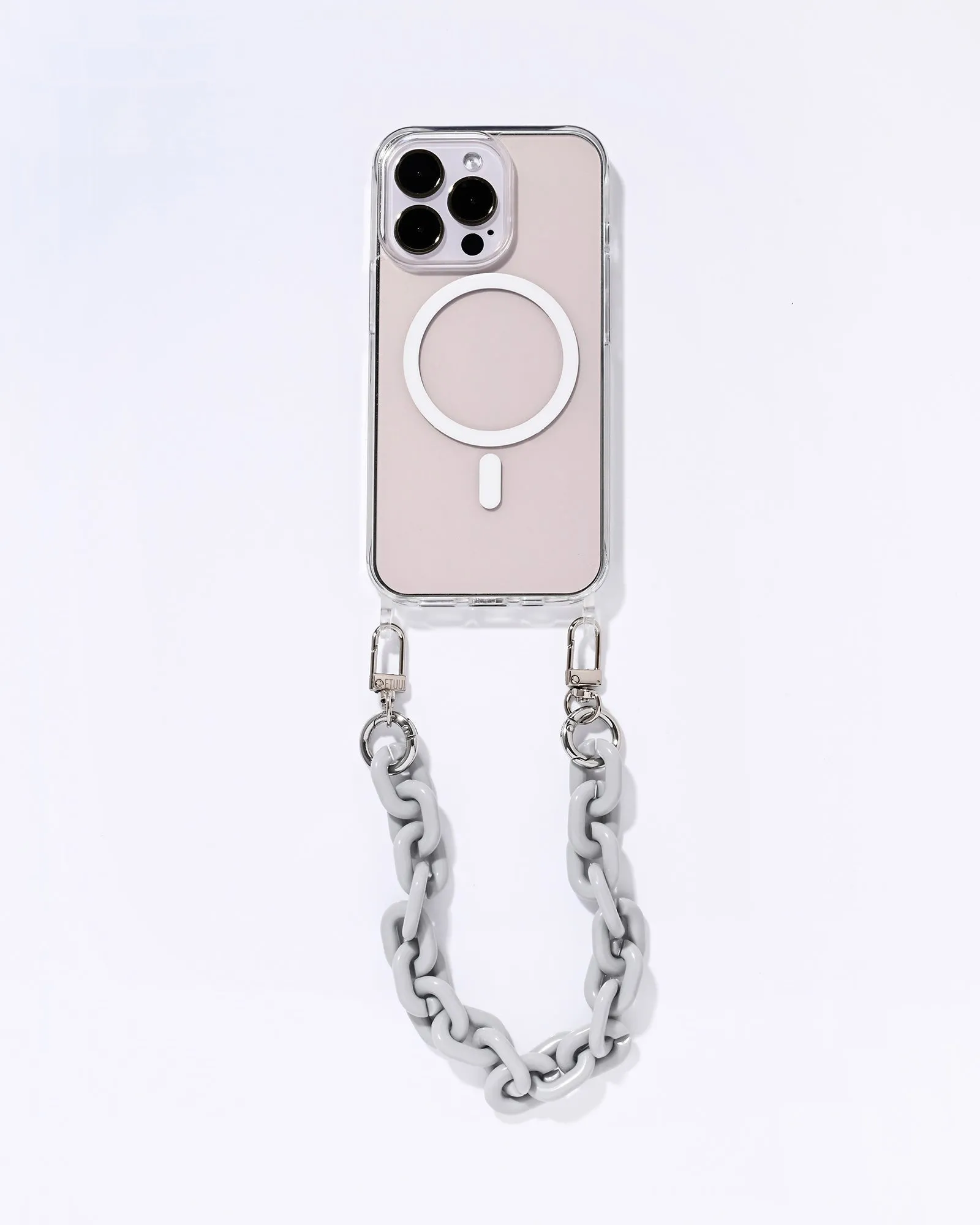 Clear Case mit Ösen MagSafe Weiß
