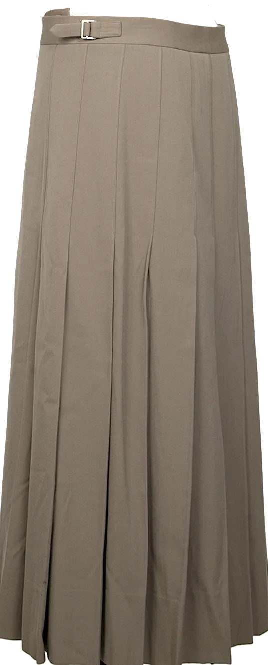 COMME des GARCONS JAPAN. Beige/Brown Back Pleats Wrap Skirt