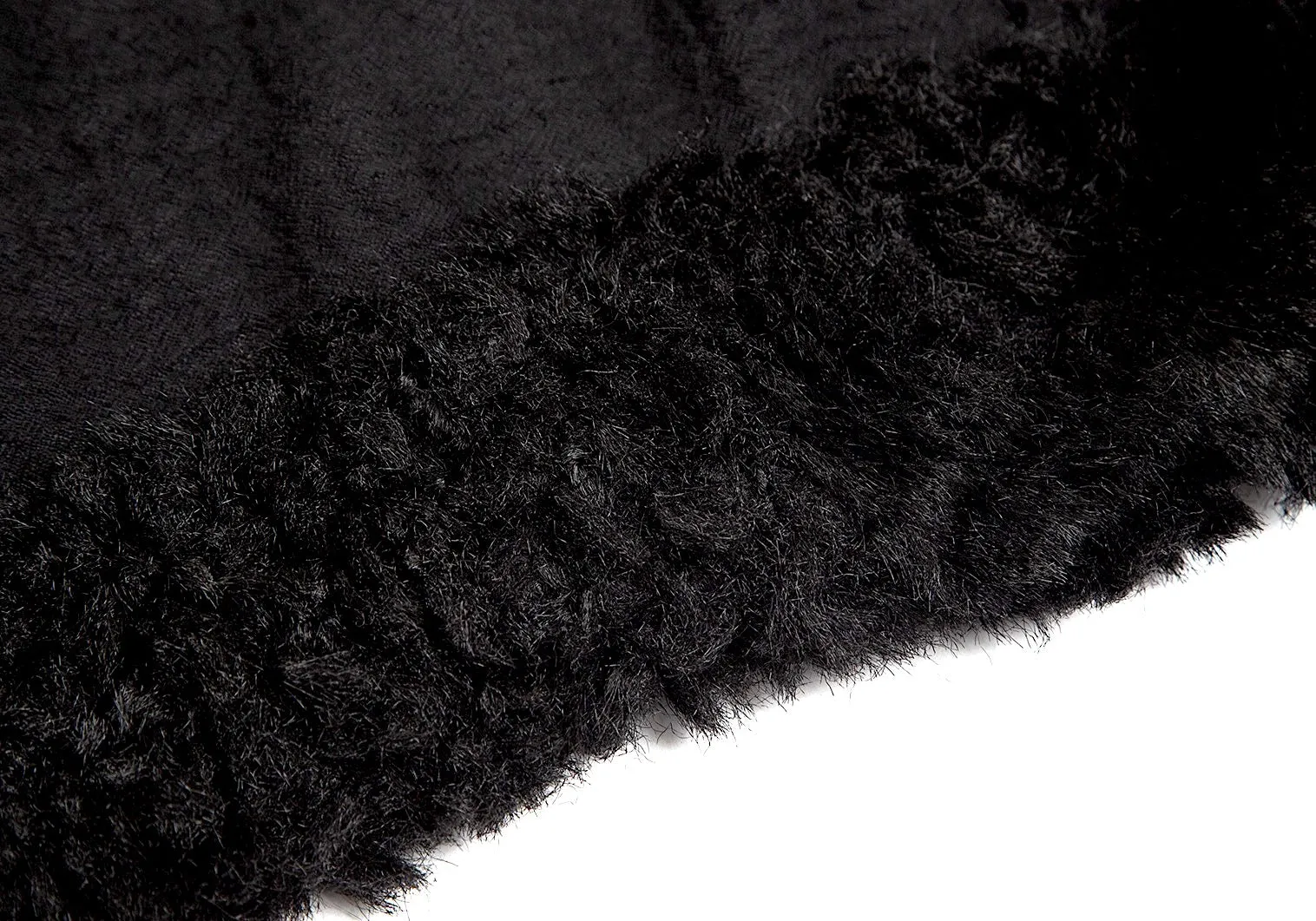 COMME des GARCONS JAPAN. robe de chambre Black Hem Faux Fur Skirt