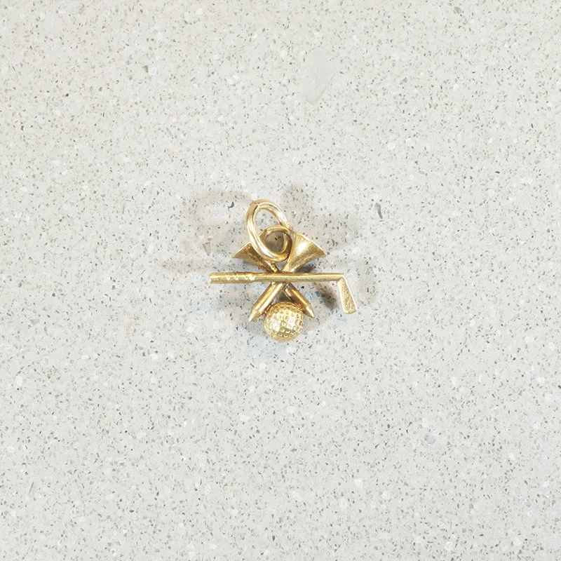 Complete Golf Kit Charm in 14k Gold