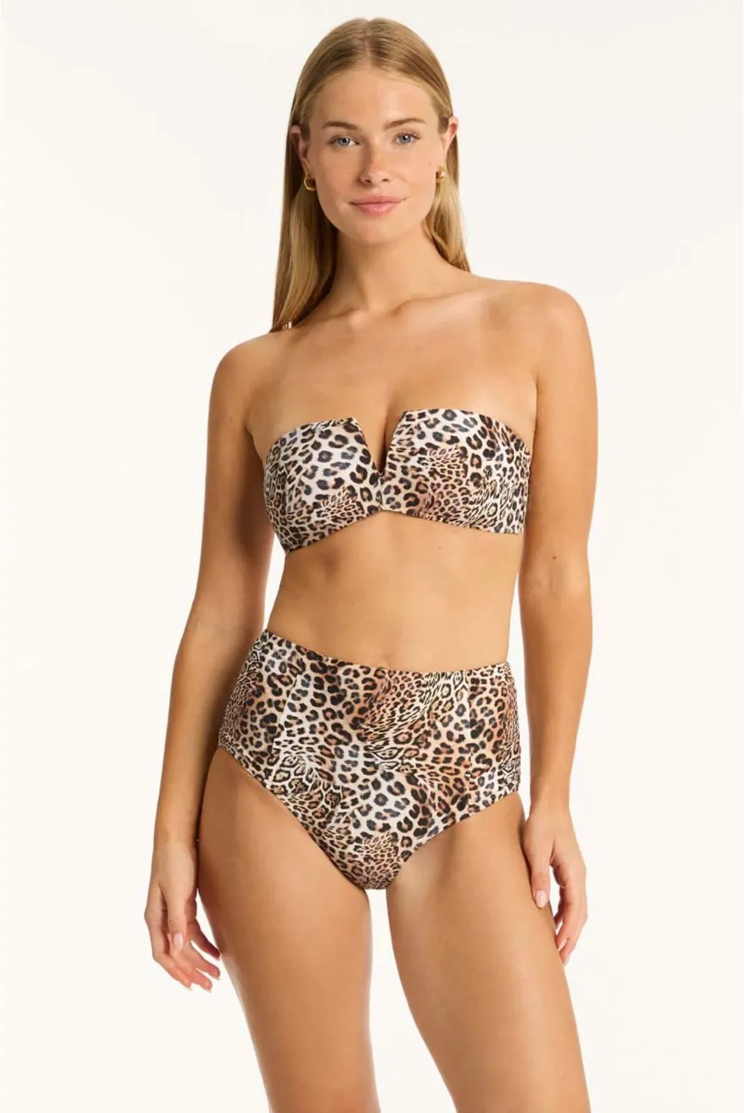 Congo Panelled High Waist Pant Natural