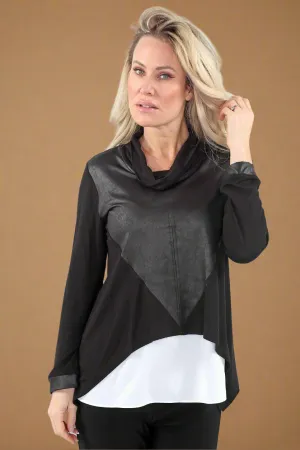 Cowl Neck Long Sleeve Top