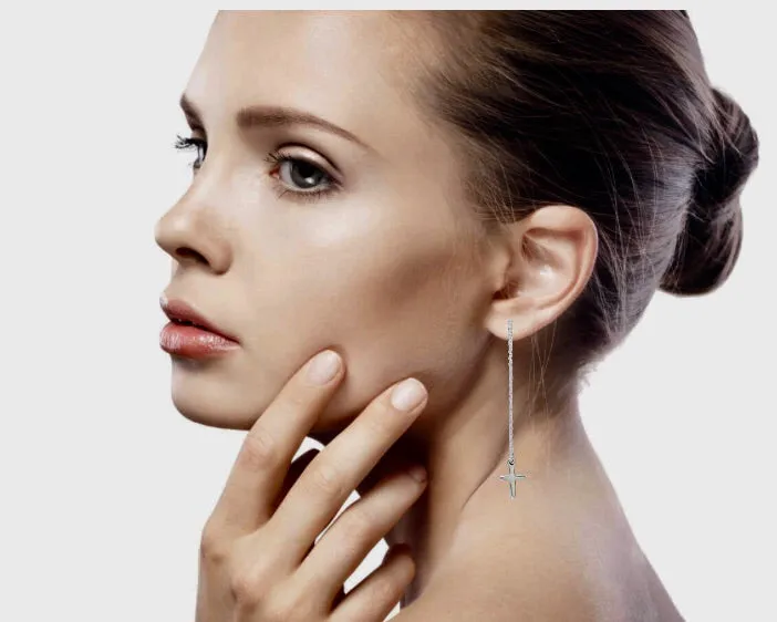 Cross Threader Earrings
